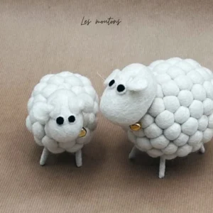 Décoration figurine Mouton boule 12cm – NEW HEIDI