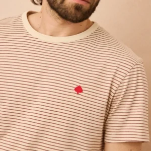 T-shirt en coton bio Vecchio Rayé <br> JAQK