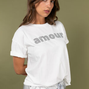 Tee-shirt AMOUR Argent