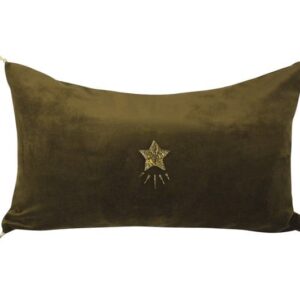 Coussin velours  Étoile BONCOEURS