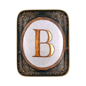 Demi-plateau Enluminure lettre B BONCOEURS