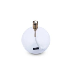 Lampe à huile Ronde transparente laiton <br> PERI LIVING