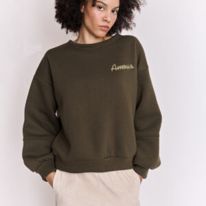Sweat molletonné Amour